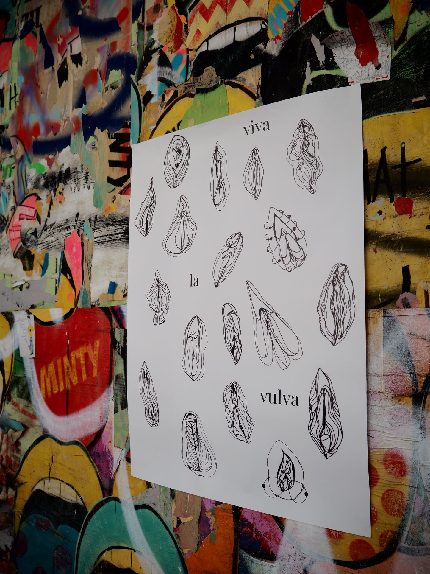 Viva la Vulva Poster / white background